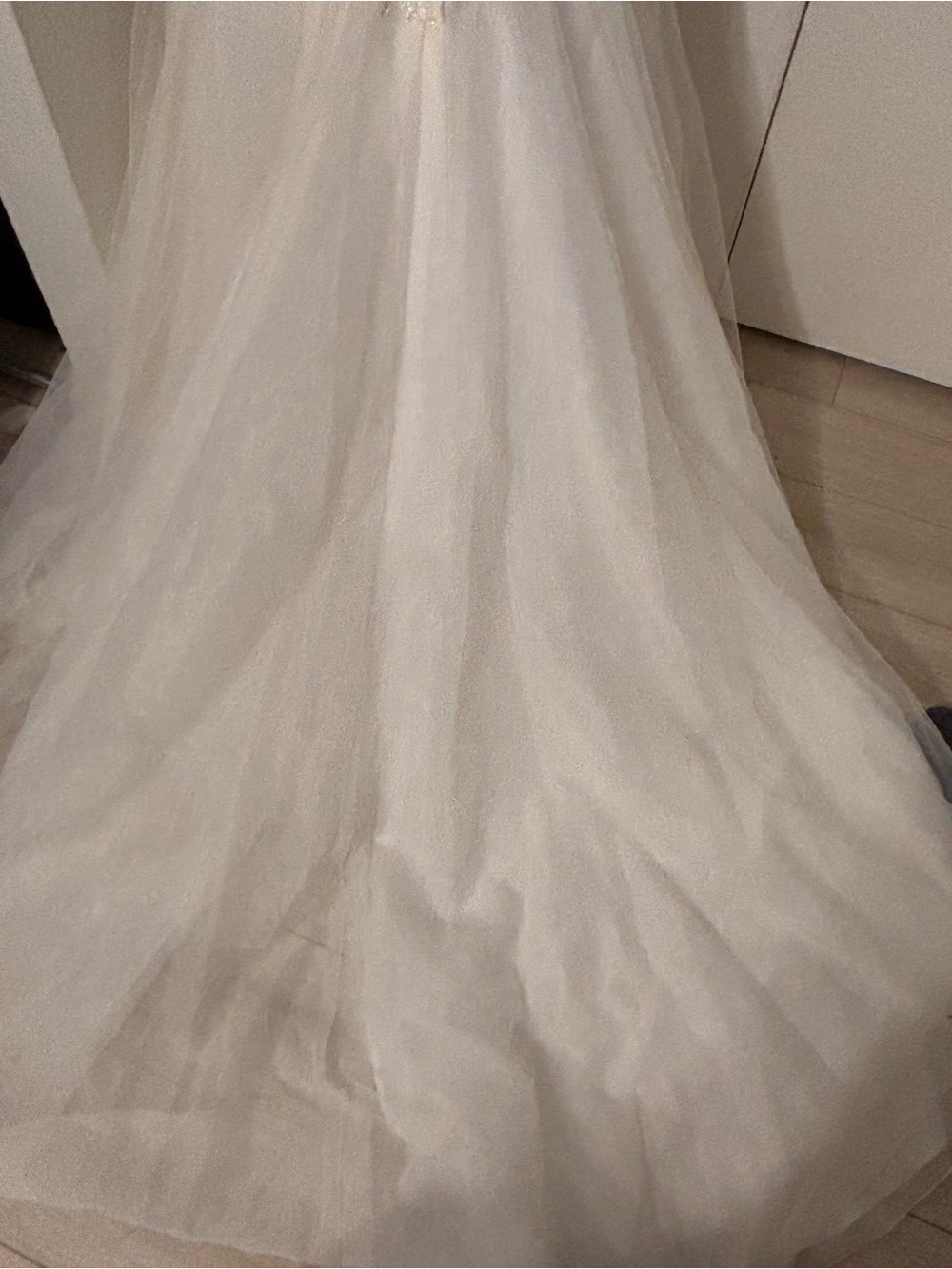 GALINA SIGNATURE Ivory Beaded Tulle A-Line Gown - Picture 4 of 8